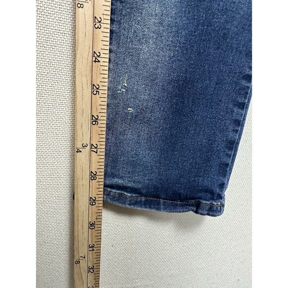 Jeans Wear Blue Denim Graphics High Choice CALAGUC Mens Size 32 Mid Rise Y2K - Picture 9 of 16
